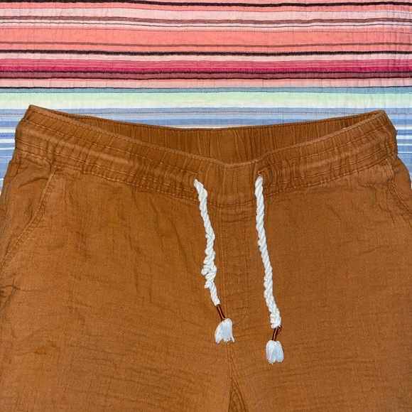 Tan Linen Pants - Picture 3 of 4